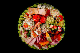 Feestbuffet tomaat garnaal